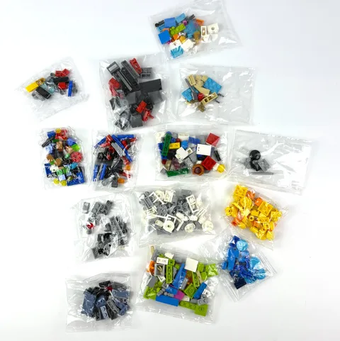 Lot of 14 Lego Sealed Bags from Random Sets Friends, DC, Technic Blue Gray White