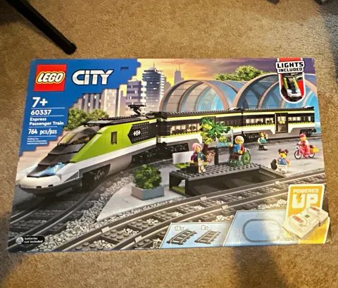 LEGO City 60337 Express Passenger Train 764-Piece Set Ages 7+ Lights