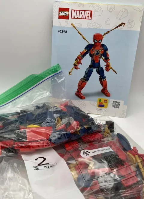 76298 LEGO Spider-Man Buildable Figure MARVEL Iron Spider-man 100% complete 