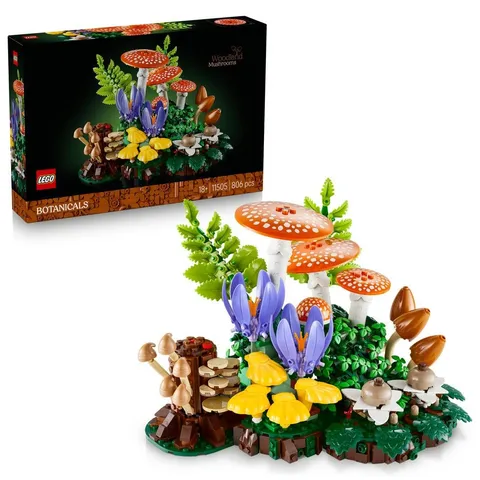 LEGO Botanical Collection 11505 Forest Mushroom Plant Set Building Toy Set