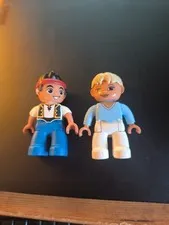 Lego/Duplo Girl with Ponytail Minifigure & Jake And Neverland Pirates Figure