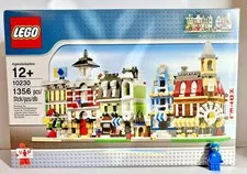 LEGO (10230) Mini Modular - New - Fire Brigade Green Grocer Cafe Corner Emporium
