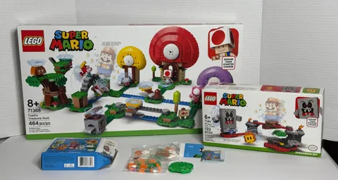 LEGO Super Mario Lot 71368 71364 71413 Toad's Treasure Hunt Whomp's Lava