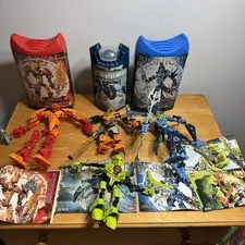 LEGO Bionicle + Hero factory lot of 4 + instructions *READ* 8985,8987,7165,2144