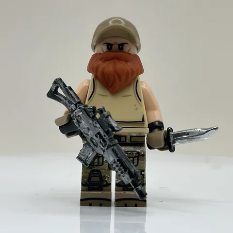 lego military minifigure / Operator - Red Beard / Lego Army Soldier
