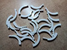 LEGO LOT 25 WHITE BRICK ARCH CURVED TOP 1 X 6 X 3 1/3 #6060