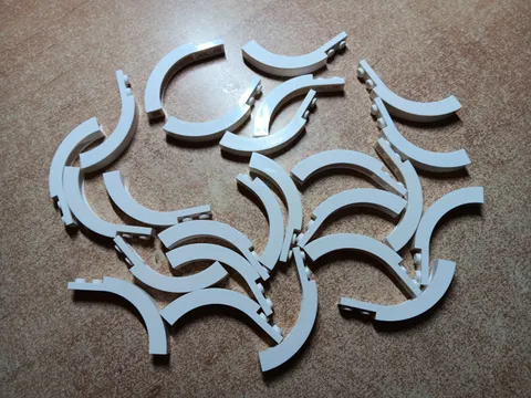 LEGO LOT 25 WHITE BRICK ARCH CURVED TOP 1 X 6 X 3 1/3 #6060