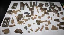 Huge Lego Brick Lot Special Pieces Brown Tan Doors Wheels Assorted - YS5 -=