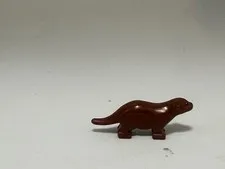LEGO-River Otter with Black Eyes and Nose Pattern