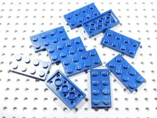 LEGO Lot of 10 Dark Blue 2x4 Plates BM