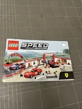 VINTAGE TOY LEGO MANUAL INSTRUCTIONS BOOKLET ART SPEED CHAMPIONS 75889