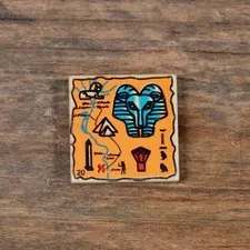 LEGO Adventurers Tan Tile 2 x 2 Map Orange and Hieroglyphs, 20 Pattern 3068px21
