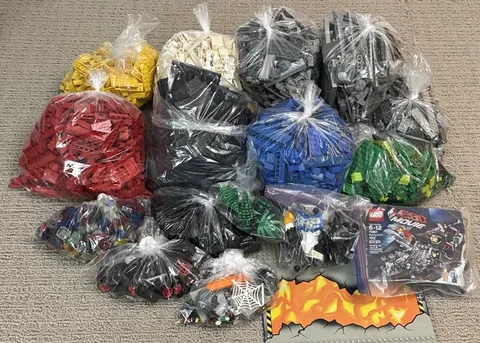 LEGO BULK LOT 16.95LBS MIXED BRICKS PARTS PIECES SORTED By COLORS GENUINE
