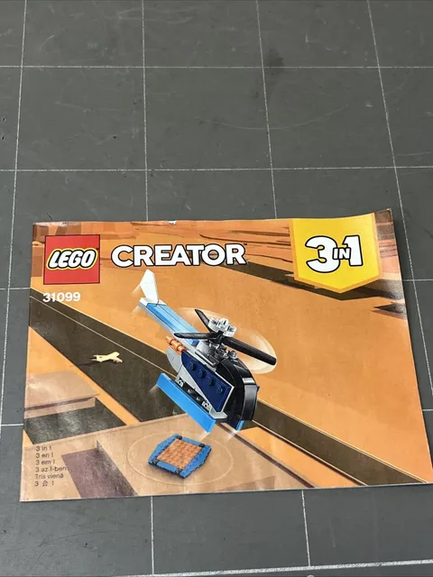VINTAGE TOY LEGO MANUAL INSTRUCTIONS BOOKLET ART CREATOR 31099