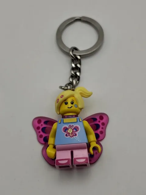 Lego 853795 Butterfly Girl Key Chain Collectible Minifigure Key Ring Accessory