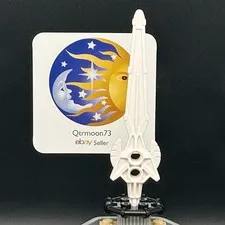 LEGO Brand KNIGHTS KINGDOM Large Figure WEAPON Part ~47459~ WHITE x1