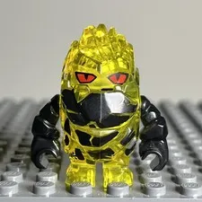 LEGO Minifigure Power Miners Lava Monster Rock Monster Combustix Yellow pm023 3D