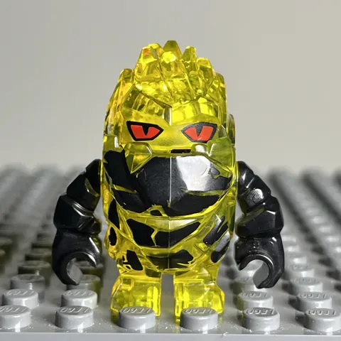 LEGO Minifigure Power Miners Lava Monster Rock Monster Combustix Yellow pm023 3D