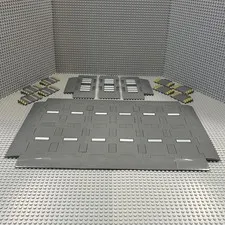 Lego Dark Bluish Gray Brick Modified 16 x 16 (69958) + Slopes + Tiles : MORE !!