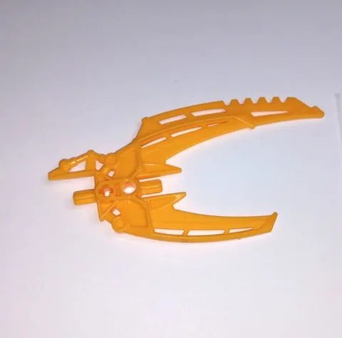 1 Bionicle Weapon Lego 64299 Double Curved Blade Bright Light Orange WYSIWYG IRL
