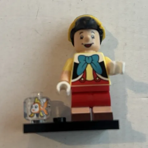 LEGO Disney Minifigures Pinocchio Minifigure w/ Black Base, Red Legs, Hat