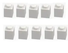 LEGO ® 10x brick 1x1 white 3005 300501 building block replacement part MOC parts