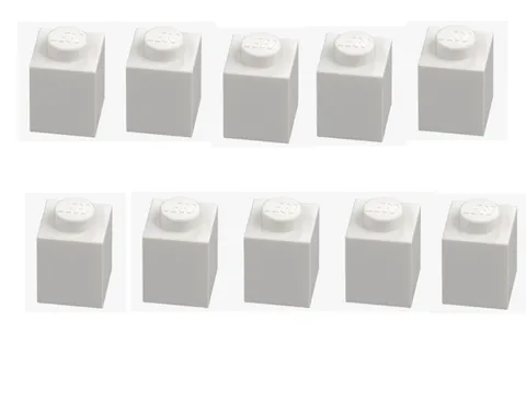 LEGO ® 10x brick 1x1 white 3005 300501 building block replacement part MOC parts