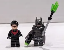 LEGO Armored Batman Minifigure sh0217 DC + Nightwing sh0085