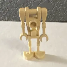 LEGO Tan Battle Droid Minifigure, Star Wars Theme Plastic Construction Figure