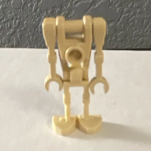 LEGO Tan Battle Droid Minifigure, Star Wars Theme Plastic Construction Figure