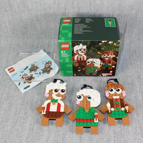 LEGO ICONIC 40642 Gingerbread Ornaments Christmas Tree Hangers Complete Box 2020