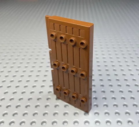 LEGO Vintage Piece 30223 Door 1 x 5 x 7 1/2 Stockade Brown Rare Retired