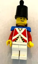 VINTAGE IMPERIAL GUARD W/ BLUE EPAULETTES & BROWN BACKPACK pi062