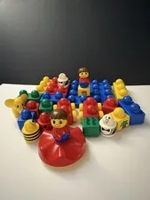 Duplo Lego Primo Vintage Blocks Cars Elephant People Chicks Bee Ladybug Blocks