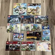 LEGO INSTRUCTIONS LOT PIRATES VIBTAGE SYSTEM HARRY POTTER KINGDOMS CASTLE SPACE 