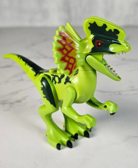 LEGO Dilophosaurus Dinosaur Figure 75931 Jurassic World Dilo Olive Green