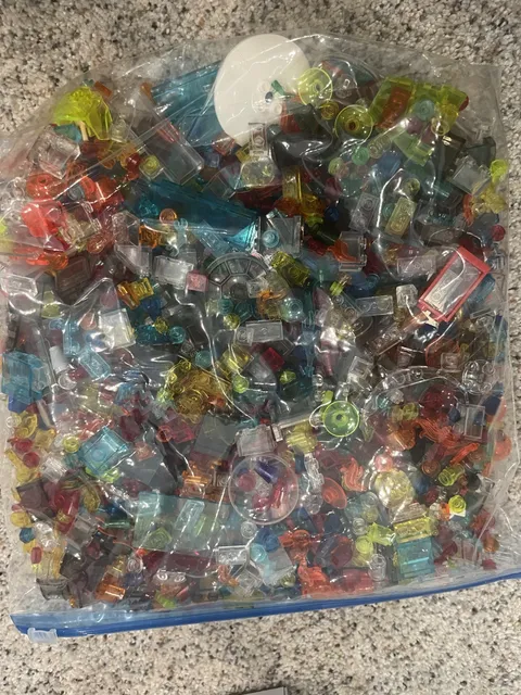 Bulk Lego Transparent Pieces 8x6x4