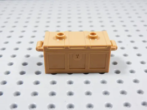 LEGO Medium Nougat Treasure Chest Container Crate Minifig BG