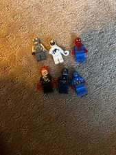 Lego Super Heros minifigure lot of 6 -Bane, Captain America, Spiderman and MORE