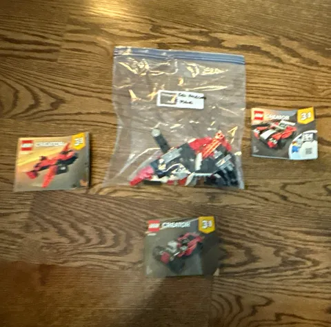 LEGO Creator 3in1 31059 Street Racer Parts Lot w/ Instructions 102pcs Bag