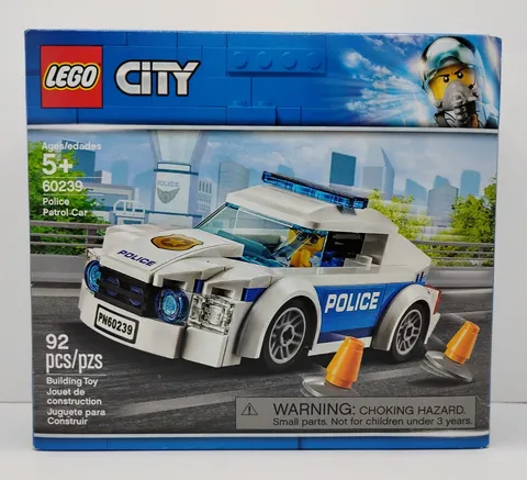 NEW in SEALED Box LEGO City Police Patrol Car Set w/ Minifigure 60239 Racing