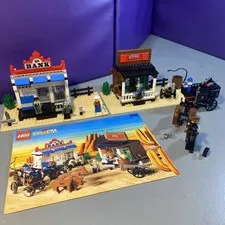 LEGO Western: 6765 Gold City Junction Bank General Store 100% Complete W/Manual