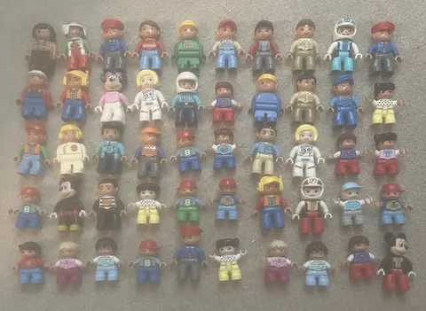 Lego Duplo - Lot Of (50) Figure People Worker Kids Disney Person  Pieces *