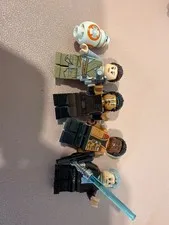 75105 millennium falcon mini figures lot, BB-8 Rey Finn Old Han Solo Tasu Leech