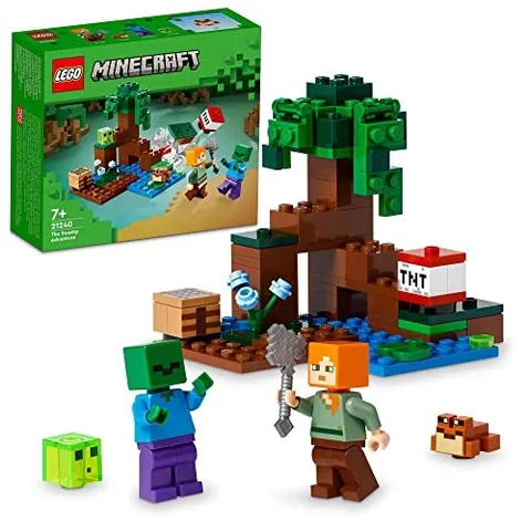 LEGO Toy Minecraft Swamp Adventure Boys Girls Minecraft Children's Goods