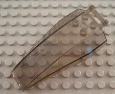 LEGO Translucent Black 8x4x2 Windscreen with 4 Studs and Handle
