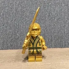 LEGO Mini Figure Ninjago, Golden Ninja Lloyd, With Sword & Helmet