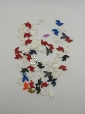 Lego Castle Indian Viking Plumes Lot Authentic Rare White Green Blue Red