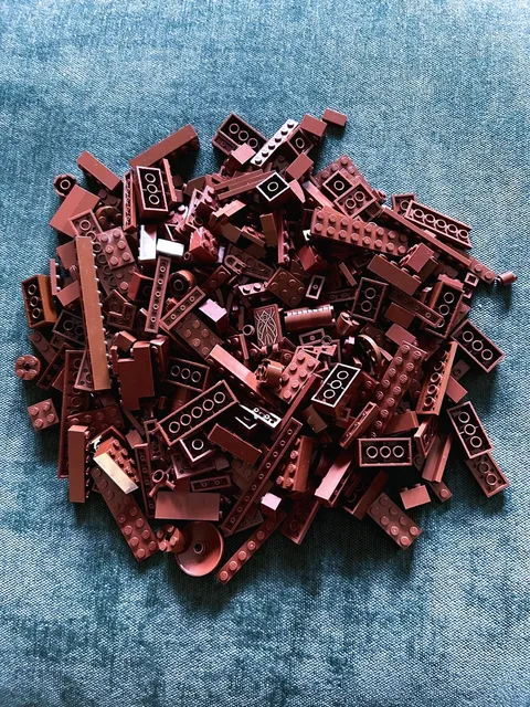 LEGO BROWN BRICKS AND SPECIAL PEICES ONE POUND