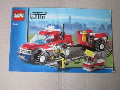 Lego City Building Instructions Instruction 7942 Building Squad with Car and Tools